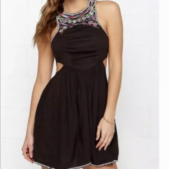 Billabong Designers Closet Fit Flare CutOut Dress - Picture 1 of 11